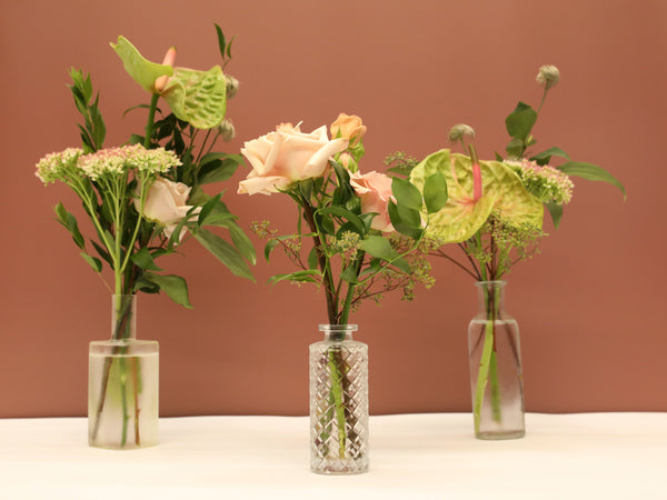 SEASONAL BUD VASES TRIO